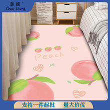 地毯地垫卧室可爱卡通房间客厅少女心床边毯粉色网红家用防滑代发