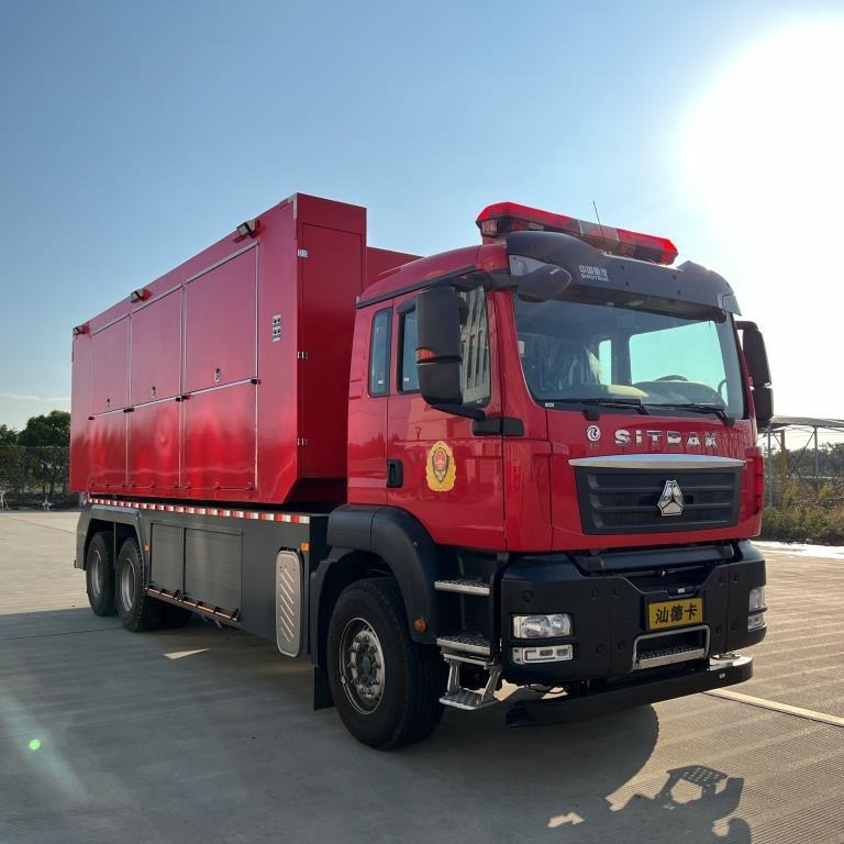 国六标准s6型自装卸式消防车应急救援车后勤装备车消防红-阿里巴巴