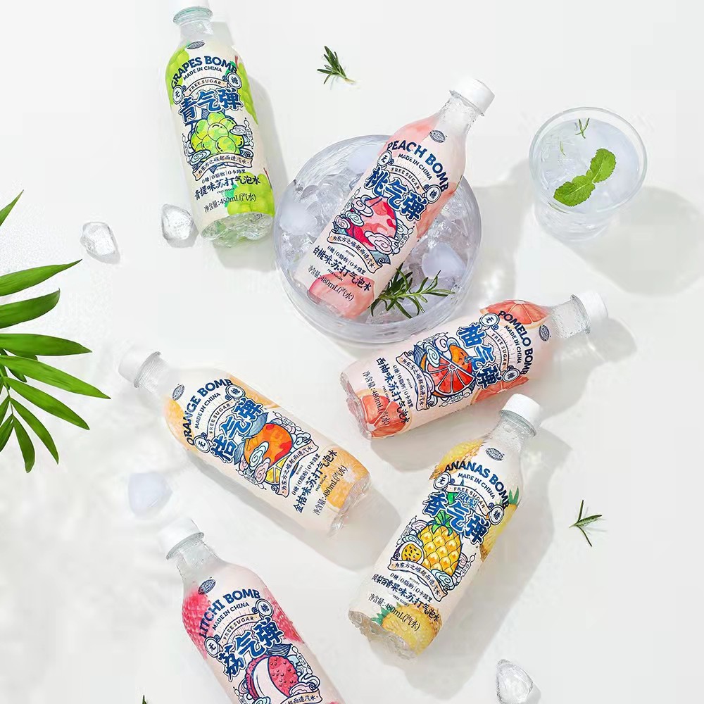 果子熟了苏打气泡水480ml*15多种口味