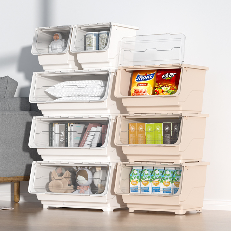 Folding Storage Box Oversized Storage Box Side Door Household Clothes Storage Box Toy Sundries Container