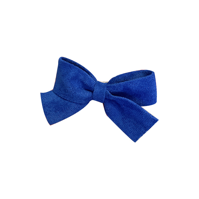 克莱因蓝气质蝴蝶结发夹小熊发绳网红新款大肠发圈头绳时尚发饰女