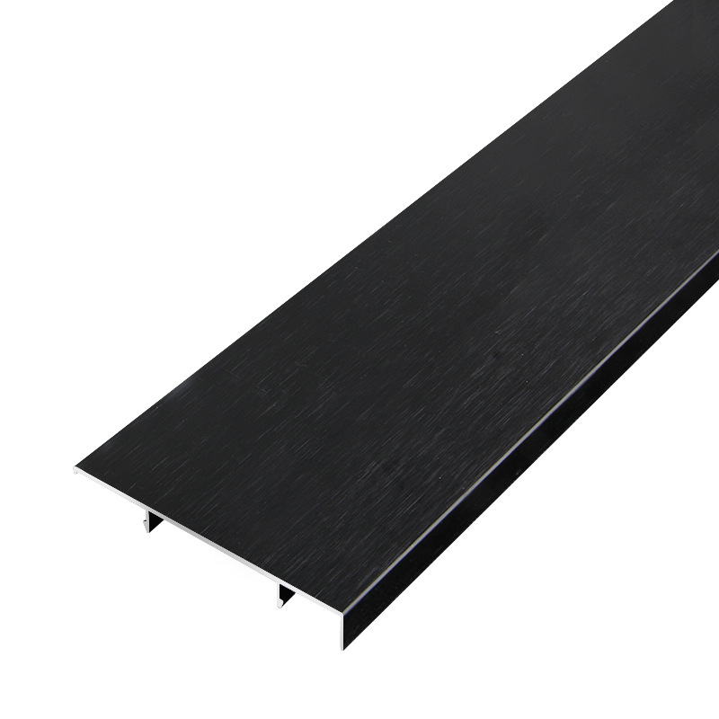 批发铝合金哑光踢脚线加厚金属贴脚线4/6/8cm防水墙角线不锈钢地