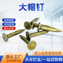 黄色沥青瓦钉大帽钉油毡钉批发圆头大头钉房顶玻纤瓦油毡瓦专用钉