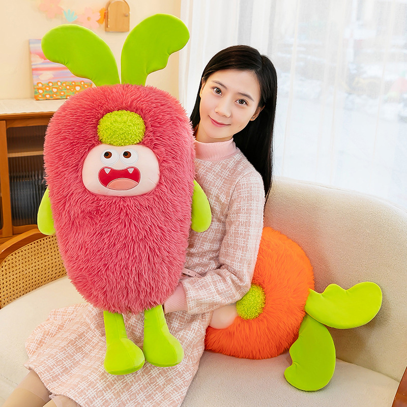 Cute Funny Long-Haired Monster Carrot Plush Toy Doll Ugly and Cute Doll Birthday Gift