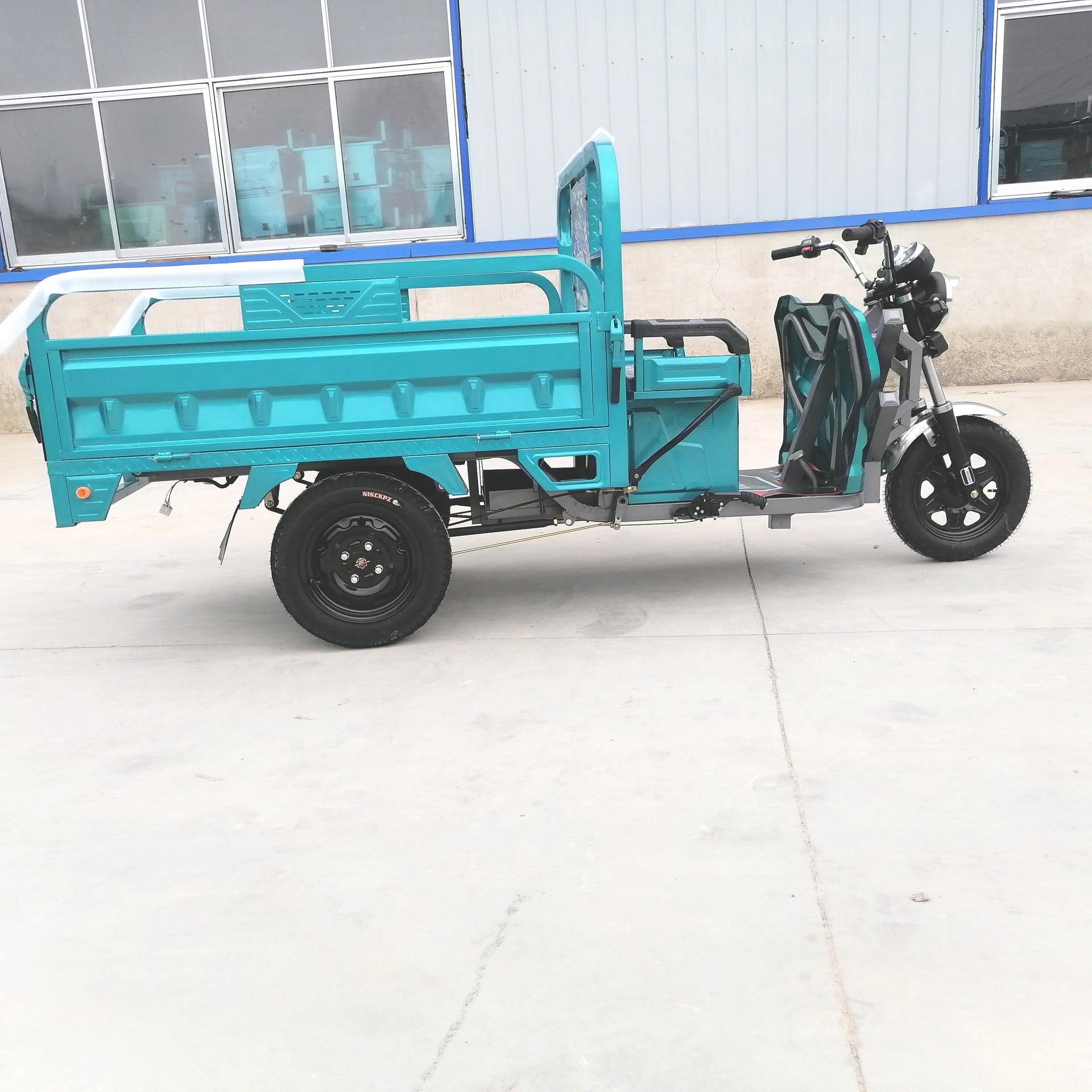 电三轮拉货三轮电瓶车载重家用摆地摊快递工程农用电动三轮车