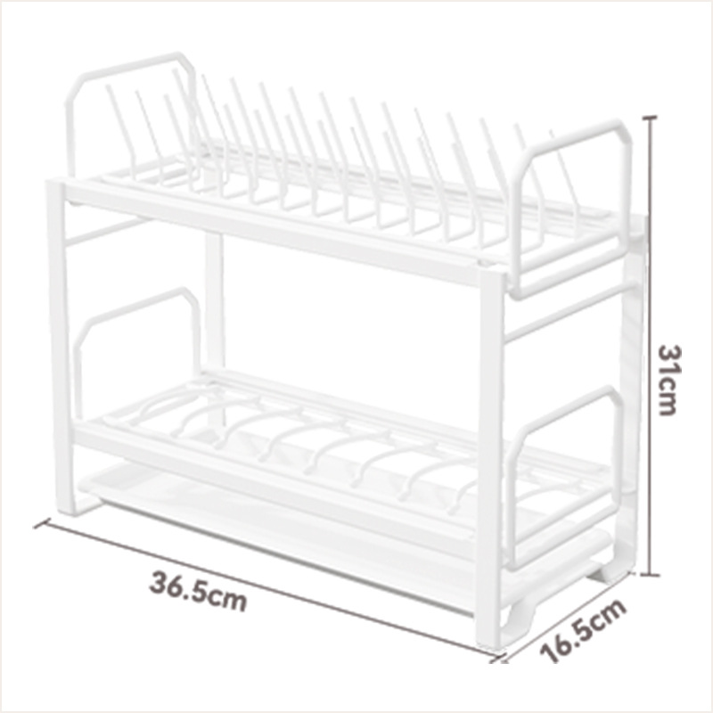 Kitchen Dish Storage Rack Cabinet Built-in Pull-out Dish Rack Pull-out Basket Drawer Style Rack Separated Dish Draining Rack