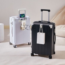 Wp多功能行李箱拉杆箱女20寸登机拉链款充电大容量旅行密码皮箱子