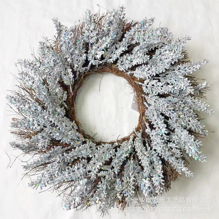 Scene Dusting Powder Christmas Pendent Ornaments Wheat Heliosphere Decoration Garland Halloween Decoration Christmas Wreath