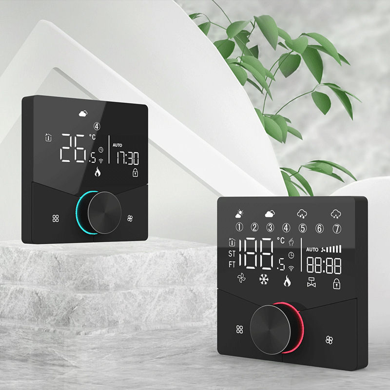 智能涂鸦wifi壁挂炉温控器开关数字桑拿房数显温度控制器温控面板