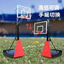 新款可升降儿童篮球架室内可移动篮球架学校体育馆篮球架厂家批发