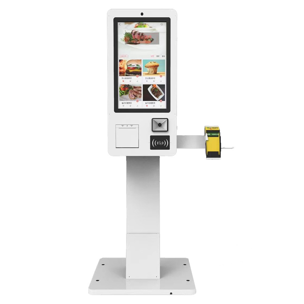 32寸超市商场自助收银机餐厅自助点餐机二维码扫描小票打印-阿里巴巴