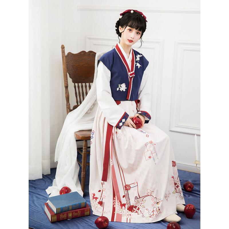 池夏 春之森:初雪姬 唐制褙子改良汉服(不带蝴蝶结)