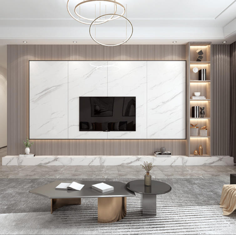 岩板桌面茶几长方形大理石餐桌台面厨房吧台电视背景墙装修石板材