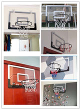 壁挂式投篮框篮球架小篮筐7号5家用室内免打孔可扣篮儿童板成人