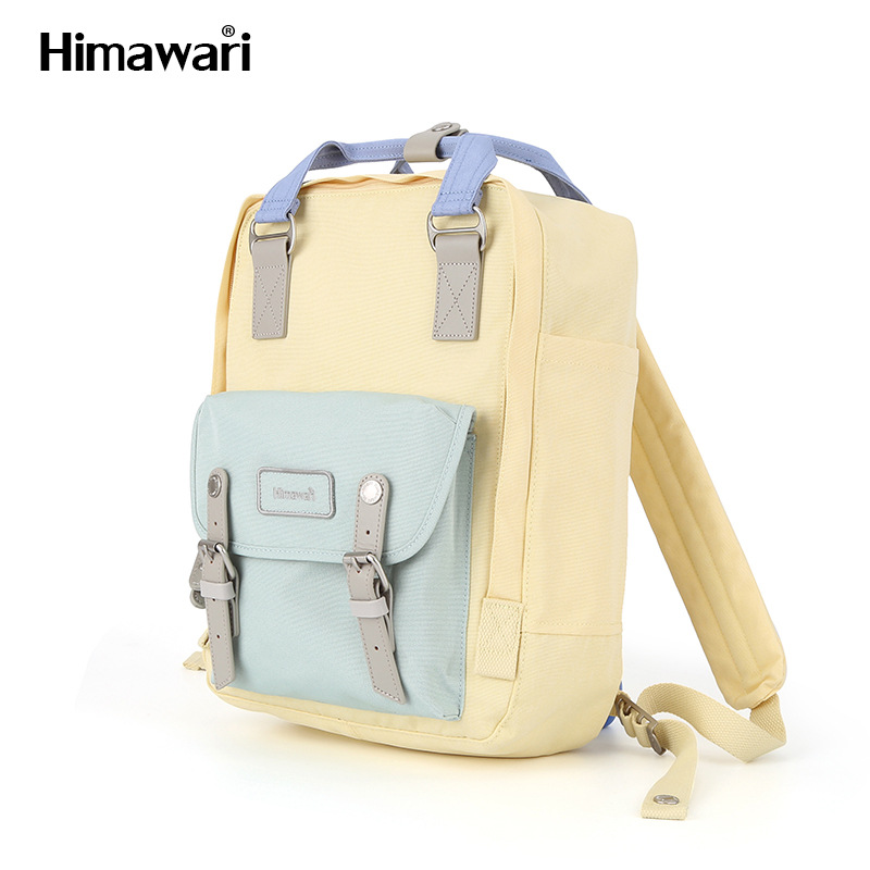 Himawar Backpack Donut Men's and Women's Schoolbags Backpack Casual Daily Computer Bag Japanese and Korean Nylon Contrast Color
