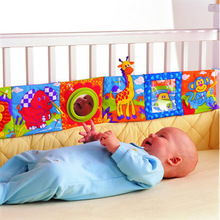 Sensory Educational Toys For Babies Newborn Crib Bumper Blac