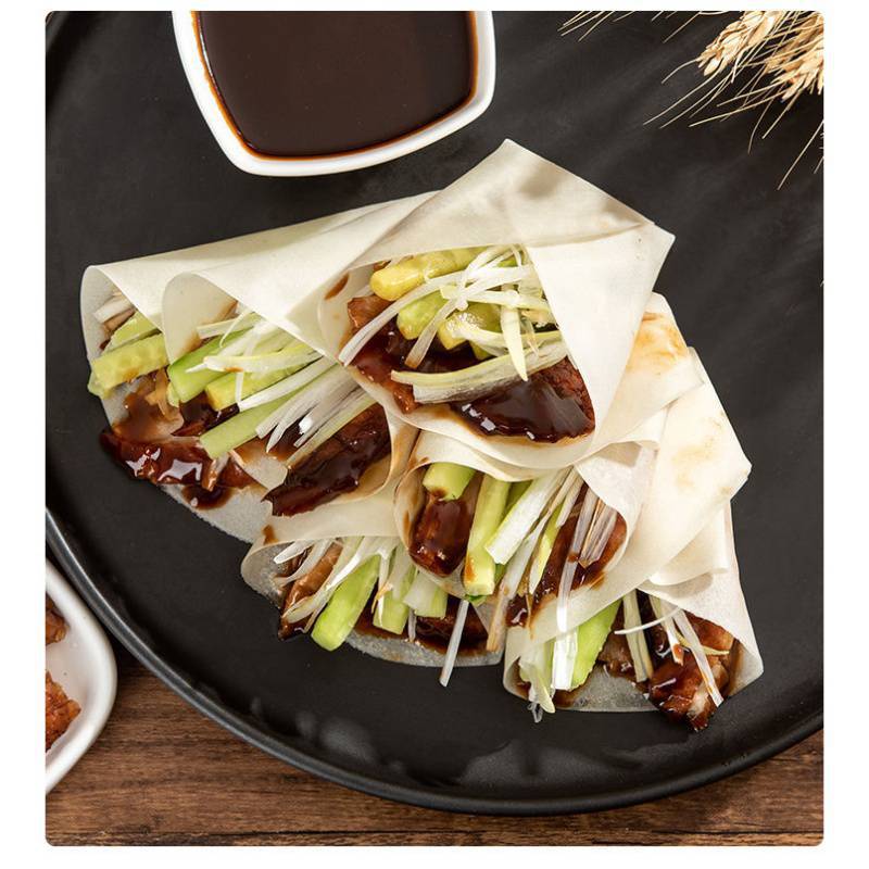 北京烤鸭饼荷叶饼春饼皮烤鸭面皮京酱肉丝薄饼皮卷饼皮饼包邮