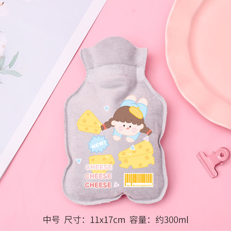 Mini Hot Water Bag Customized Water Injection Hand Warmer Explosion-Proof Plush Cute Student Hand Warmer Portable Competitive Factory