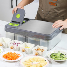 多功能切菜器 不锈钢菜板砧板厨房切菜器 沙拉切菜器切菜机切丝器