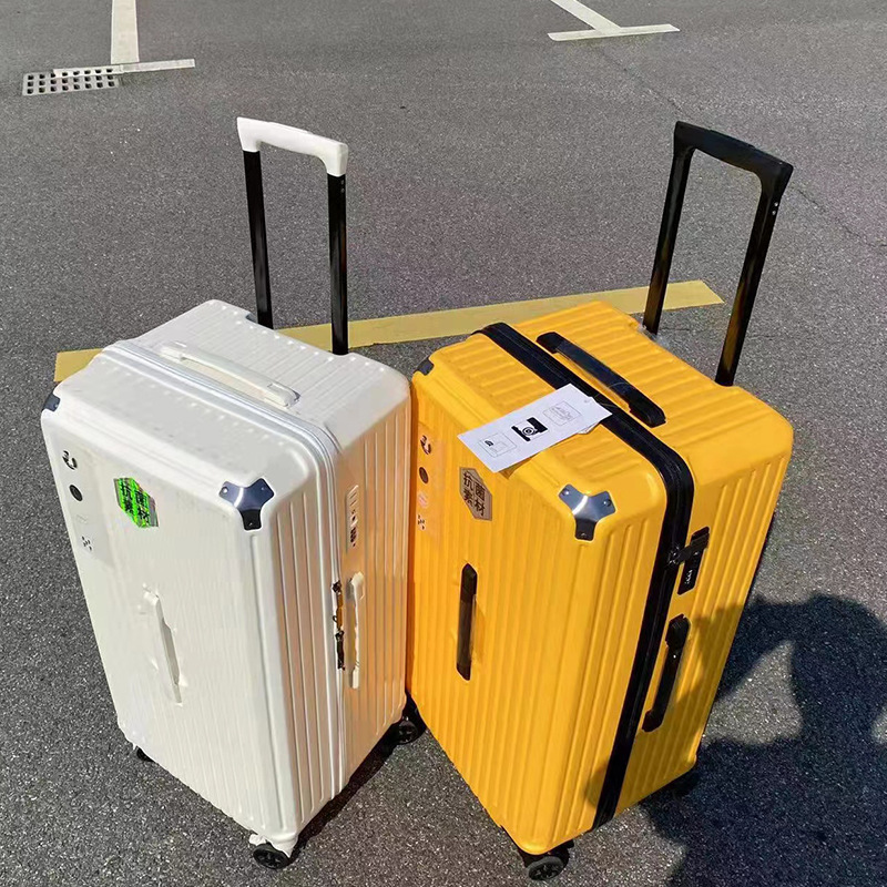 Luggage 2023 New Brake Wheel Pc Draw-Bar Box Women's Large Capacity Fashion Casual Men's Password Suitcase 24-Inch 28