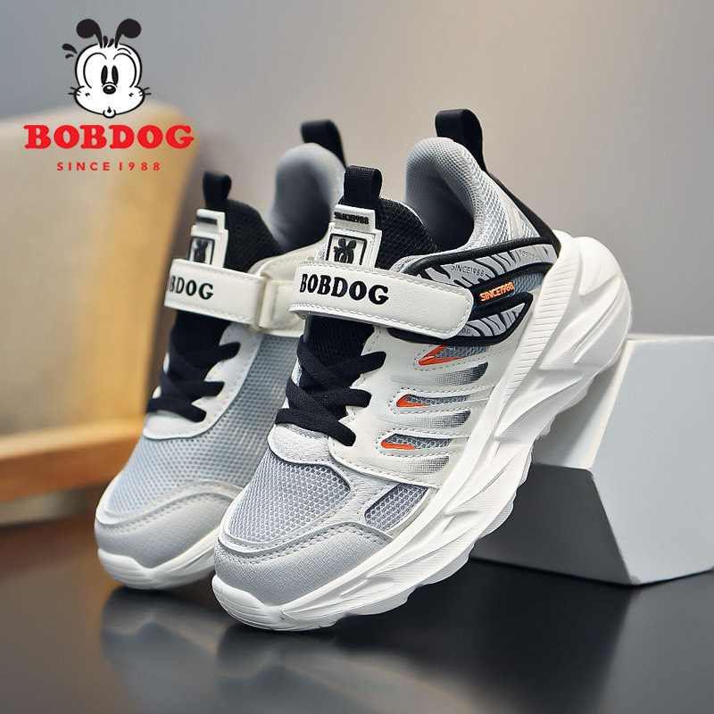 巴布豆童鞋男童鞋子儿童运动鞋2024春秋新款透气男孩中大童跑步鞋