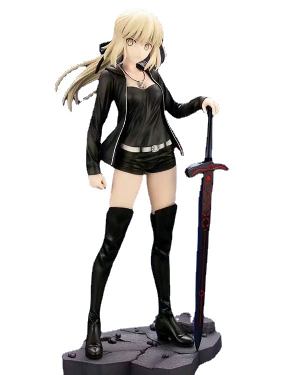 fate/grand order 黑 saber 便服 阿尔托莉雅 潘德拉贡 盒装手办