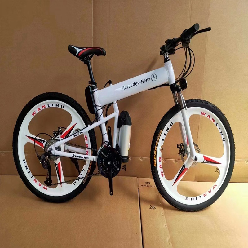 奔驰电动助力山地自行车锂电池铝合金折叠超高续航上下班通勤代步