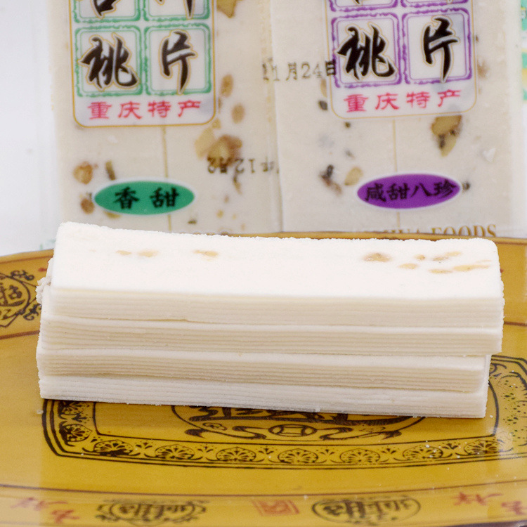 重庆特产山花合川桃片500克散装称重香甜八珍味软糯休闲糕点小吃