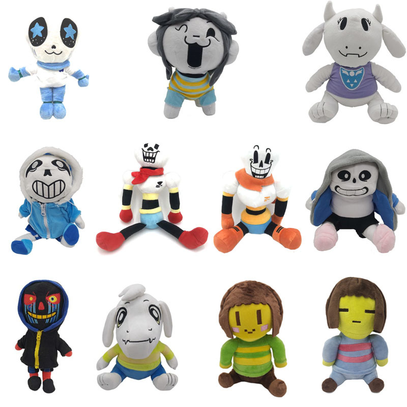 传说之下毛绒玩具undertale公仔sans赛斯游戏周边娃娃骷髅人塞斯