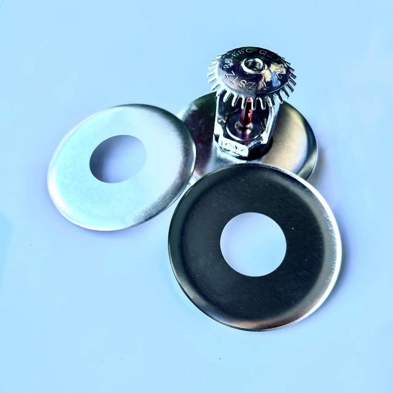 不锈钢下喷装饰盘dn15喷淋头可调式不锈钢装饰盖 单碟【1件包邮】