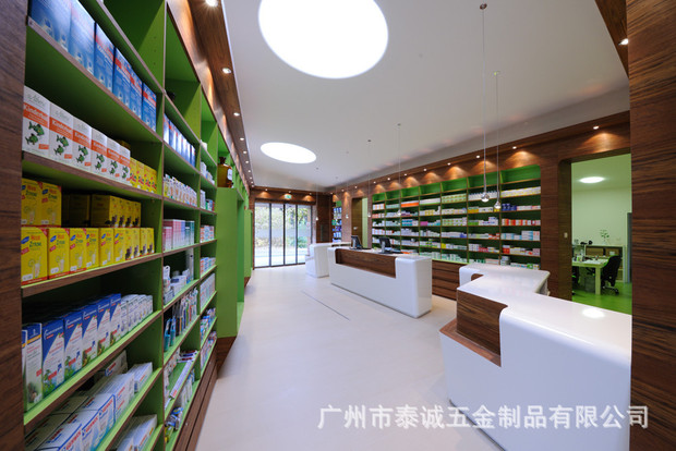 西药架诊所药架药店入墙式药盘架药房药架药品陈列创意货架广州制