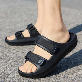 工厂批发拖鞋男一字拖男士室外外穿厚底托鞋外贸跨境浴室家用现货