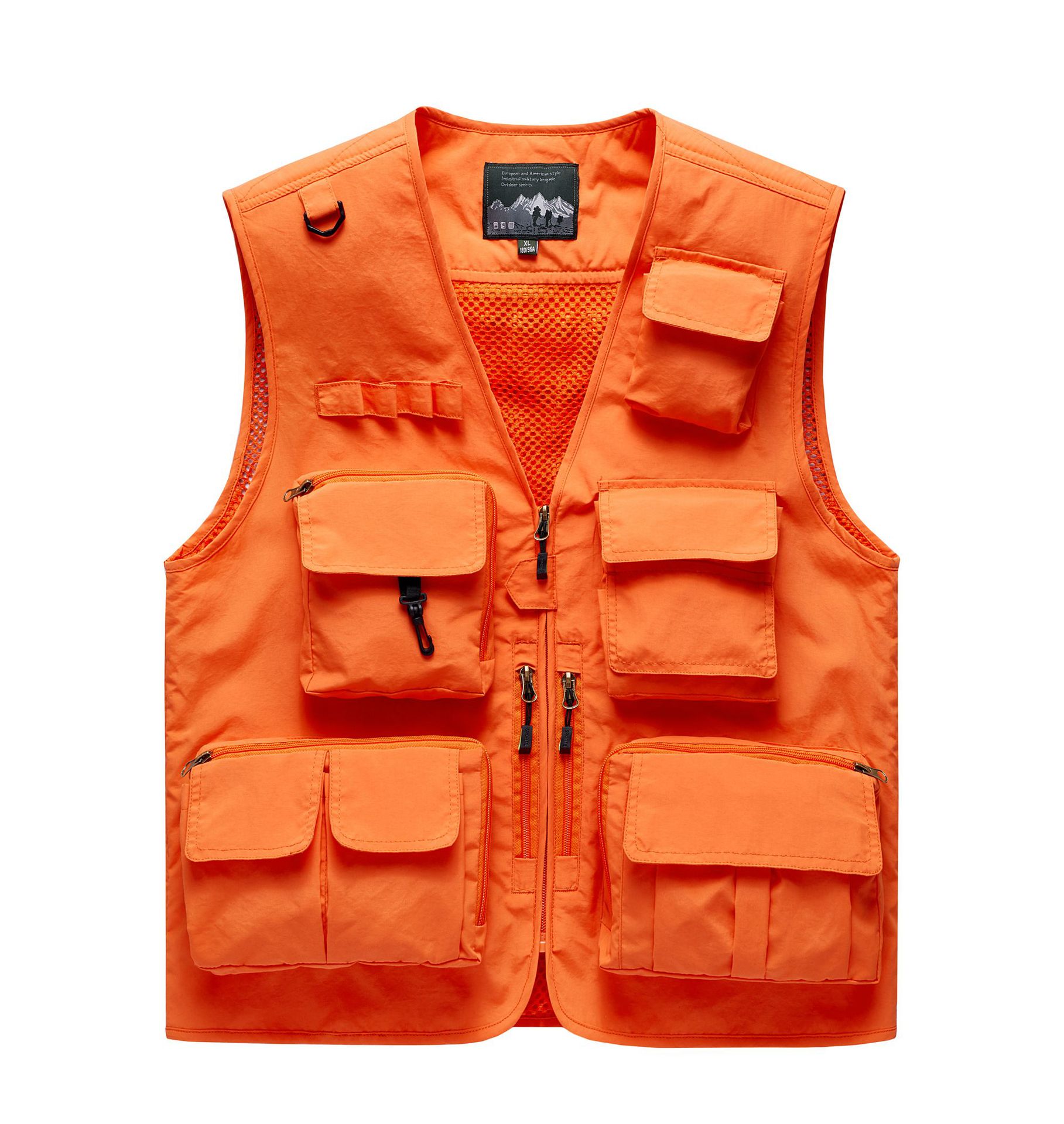 工装多口袋摄影记者钓鱼户外露营男士马甲背心