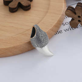 潮晟s925纯银复古2022本命年生肖虎爪吊坠饰品diy自由搭配链条