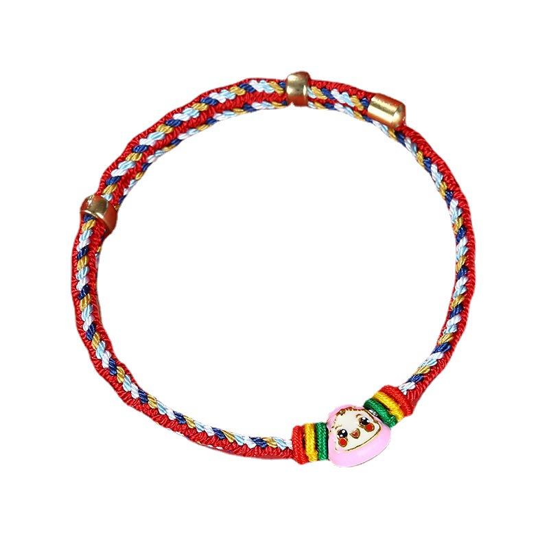 Dragon Boat Festival Carrying Strap Children's Small Rice Dumplings Woven Colorful Rope Bracelet Ethnic Style Bracelet Strand Dragon Boat Festival Ornament Wholesale