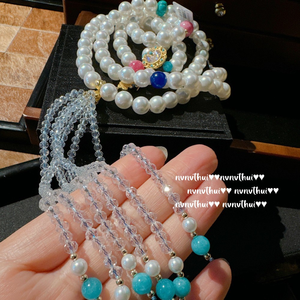 Mermaid Tears Dish Beruo Flower Disk Gem Pearl Necklace Cortes Deep Sea Shell Pearls Water Drop Tassel Sweater Chain