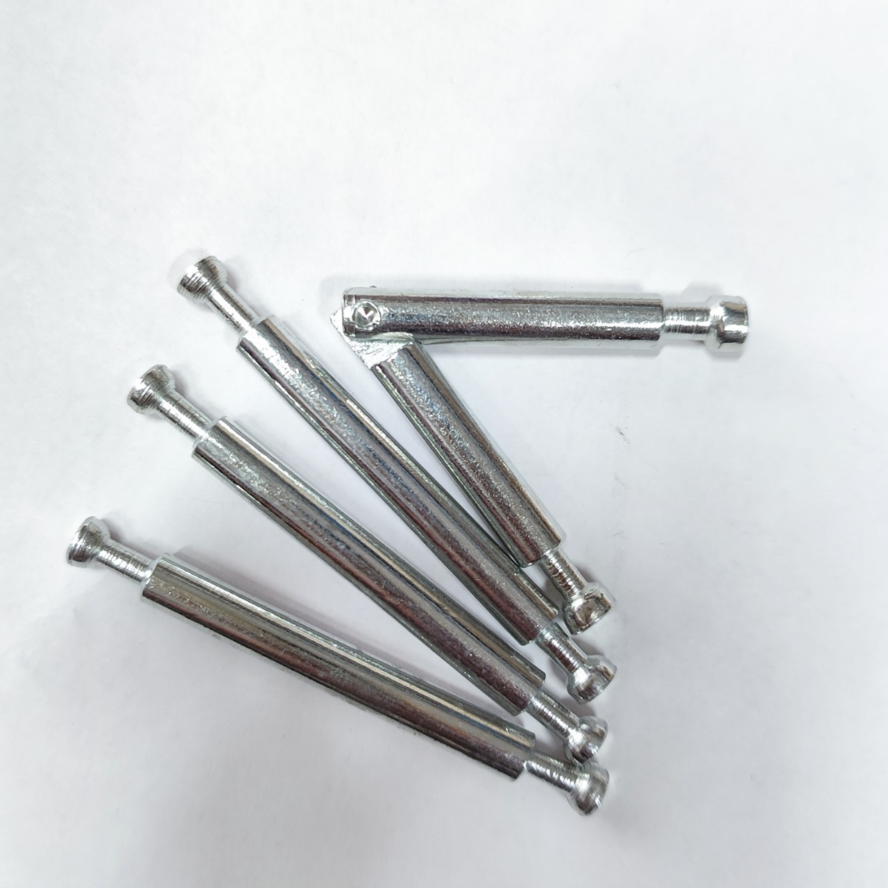 双头杆家具连接螺杆 折叠折弯杆 双头连接件二合一家具五金配件