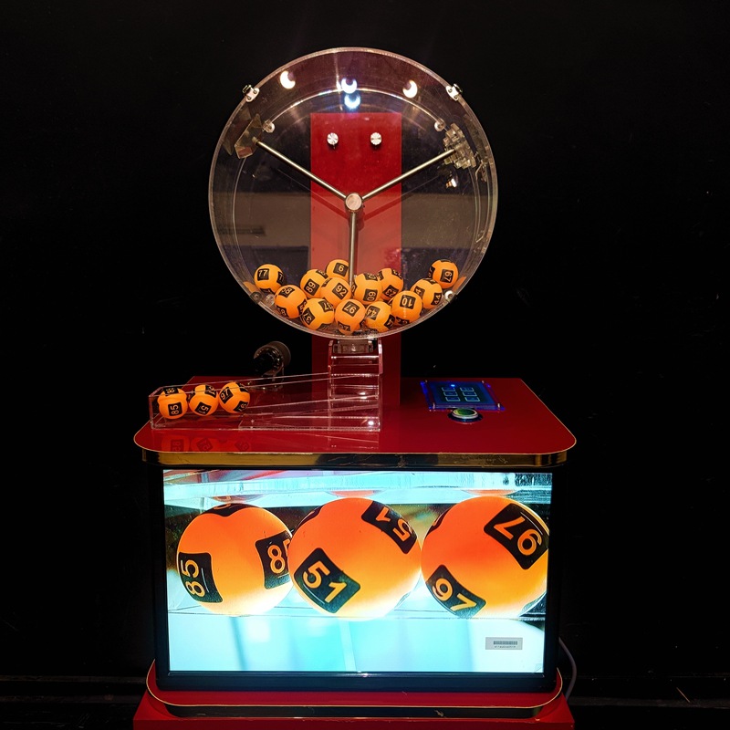 双色球摇奖机娱乐抽奖机招标摇号机带显示屏台式红色电动广州奇奇
