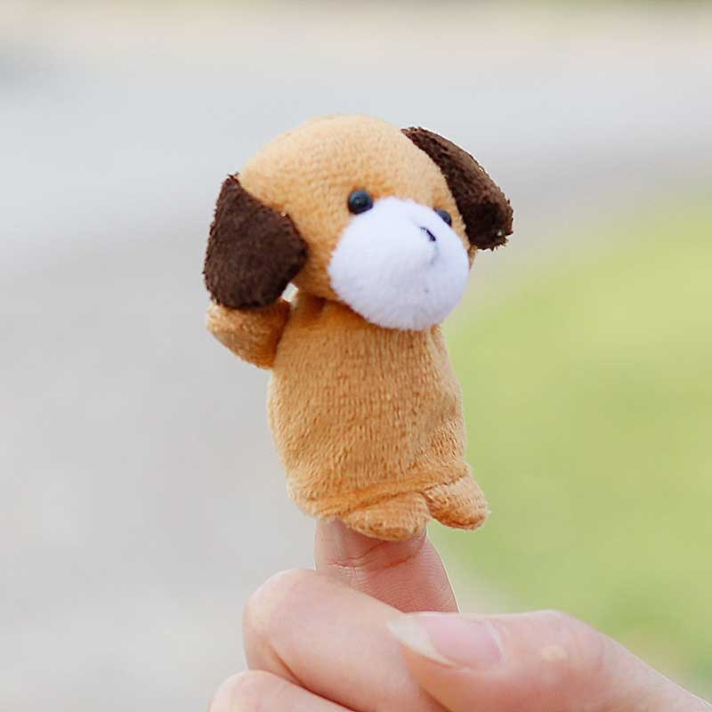 可爱小动物手指玩偶老鼠 兔子 牛猪马 羊多款可选仿真手偶娃娃