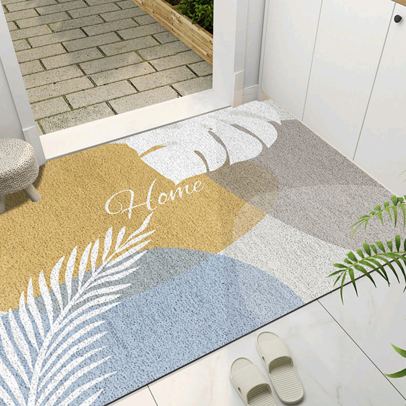 Door Mat PVC Coil Mat Wholesale Entrance Household Door Scraping Mat Non-Slip PVC Loop Mat