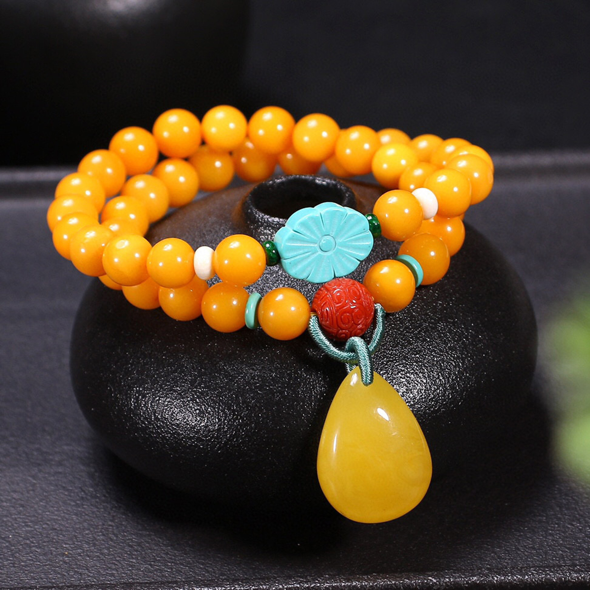 天然鸡油黄满蜜蜜蜡8.