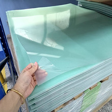 @玻纤玻璃纤维垫片加工条零切树脂板水绿色耐高温薄板FR4绝缘隔热