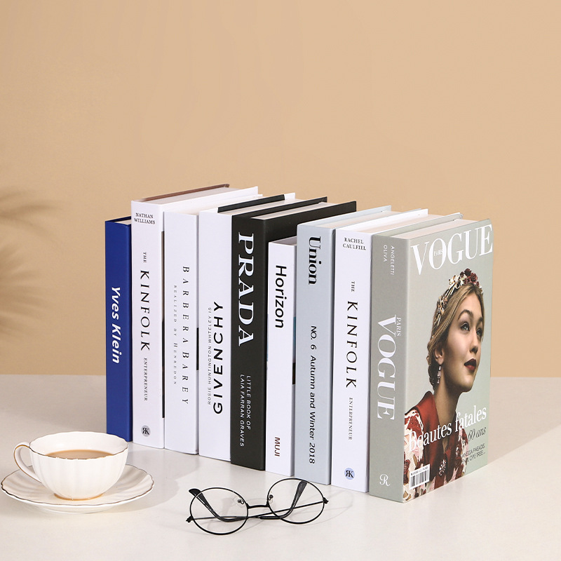 Nordic Modern Minimalist Emulational Book Decoration Photography Photo Props Living Room and Hotel Study Fake Book Decoration Model Book