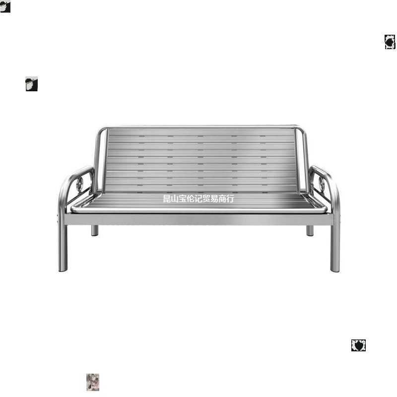 不锈钢沙发床折叠两用客厅多功能沙发椅办公室可折叠单人床午休床
