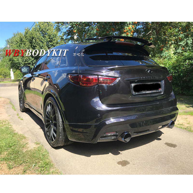 适用于英菲尼迪qx70改装mzspeed大小包围fx35前后唇中网侧裙尾翼