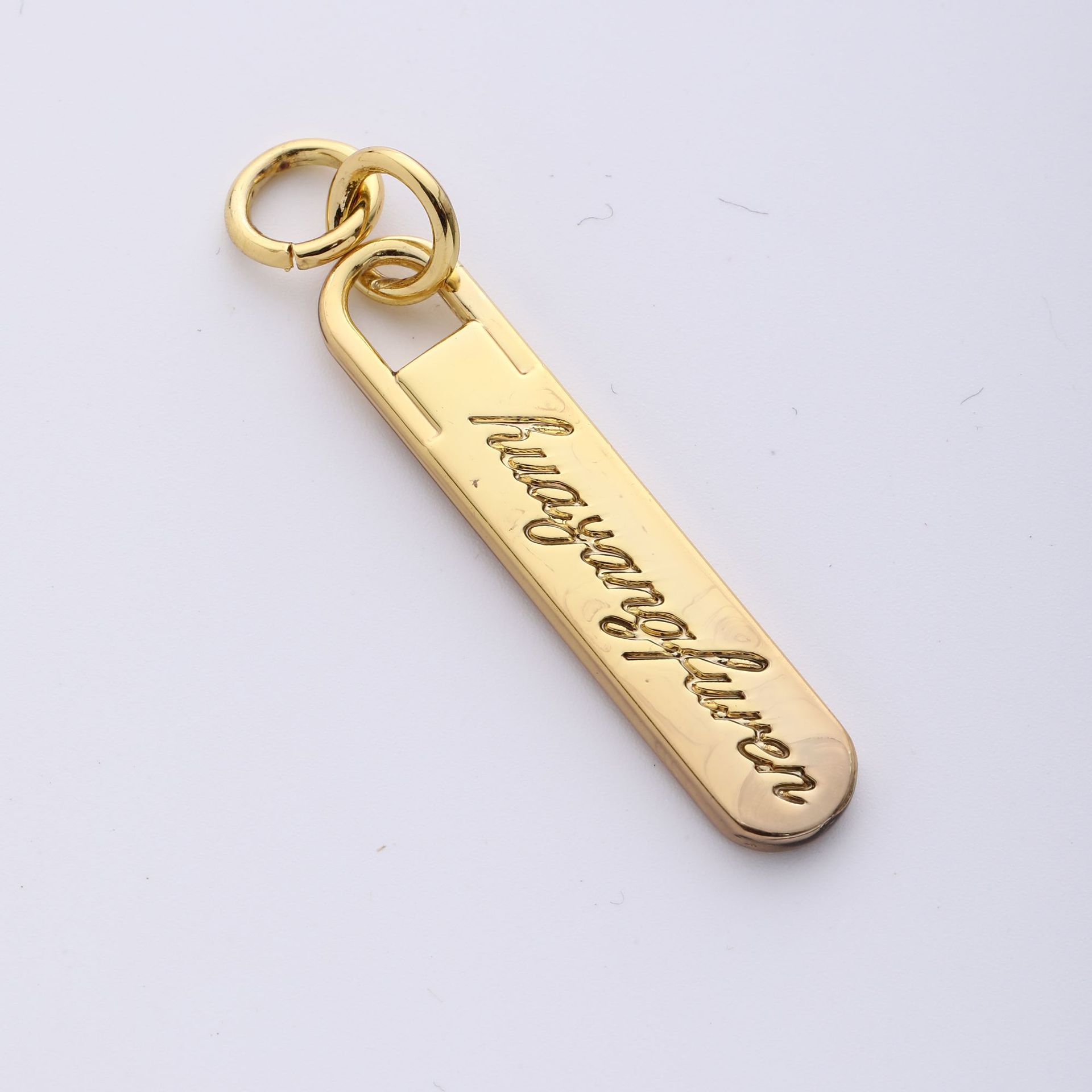 Factory Wholesale Production Zinc Alloy Zipper Puller Bags Metal Zipper Pull Card Bag Zipper Brand Clothing Hardware Accessories