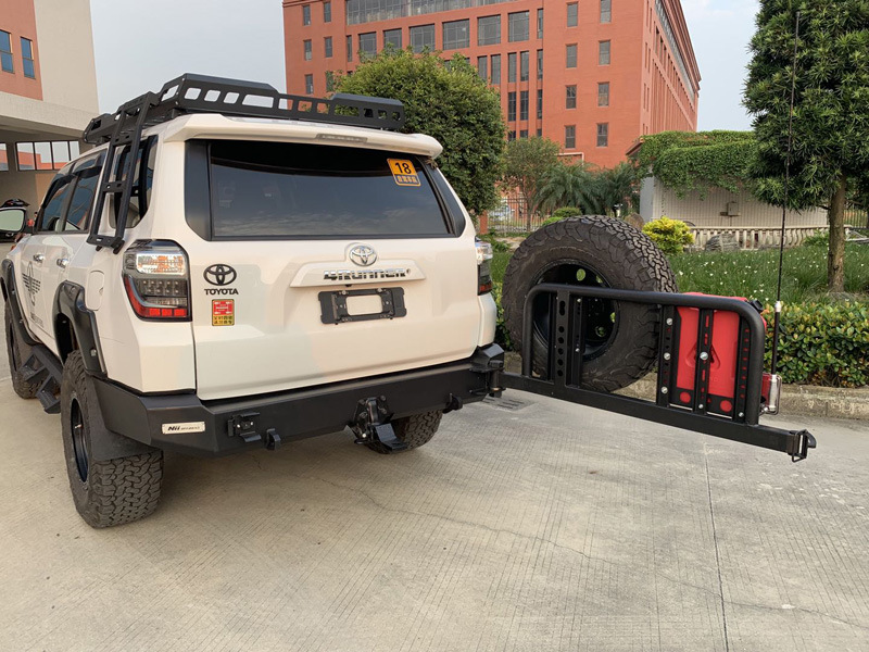 适用丰田超霸4runner带备胎架后杠车顶行李架车顶爬梯后竞技护杠