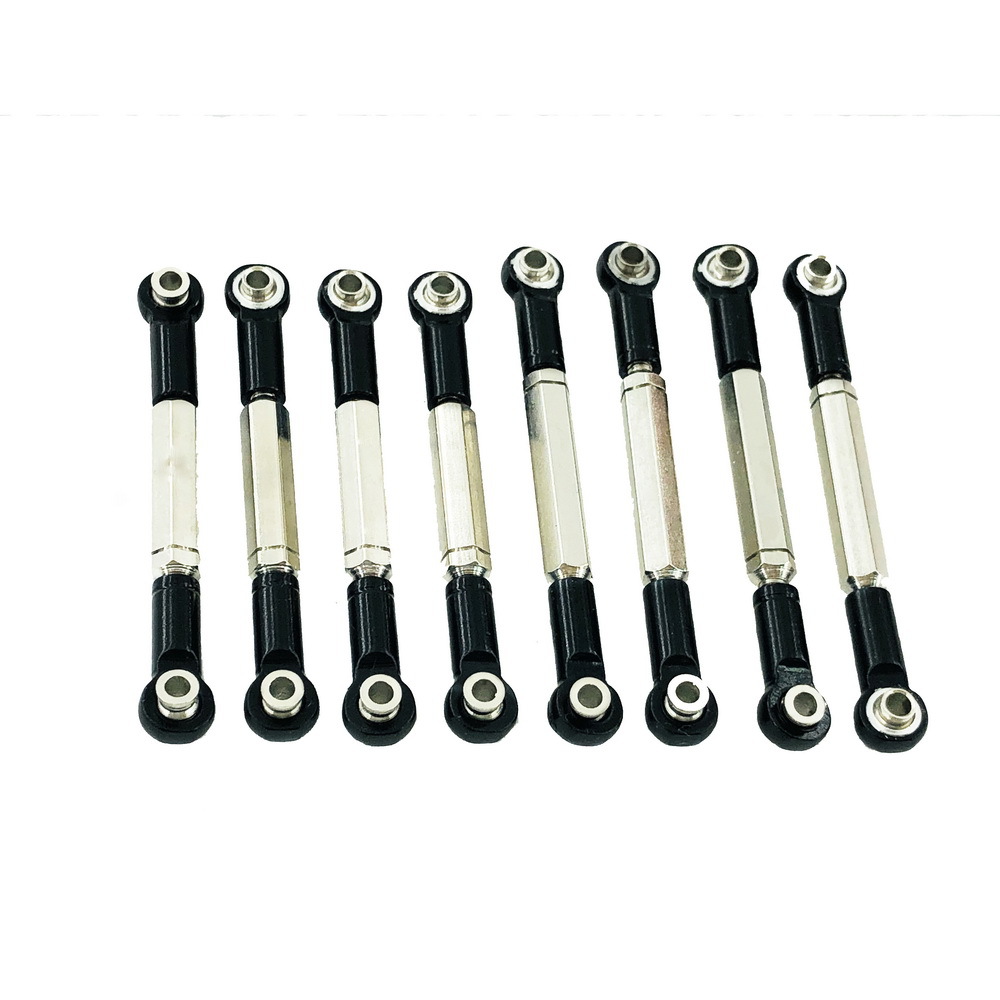 顽皮龙可调式正反牙拉杆 金属配件 wpl-16 金属拉杆 半卡军卡皮卡