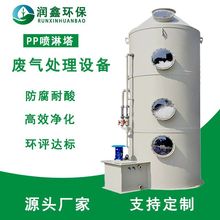 广东厂家直供工业废气处理设备喷涂油漆处理系统定制除尘PP喷淋塔