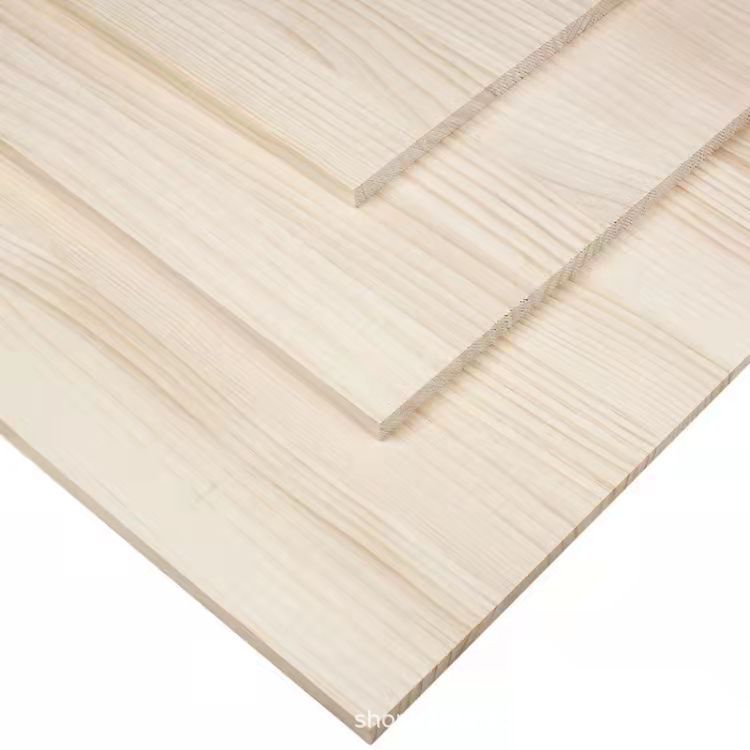 辐射松直纹指接板 直拼拼接板松木集成材插接板木板生态板批发